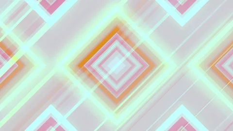 Abstract 3d rendering of colored shapes loop animation. Geometric pattern 4k UHD 스톡 동영상 134703891