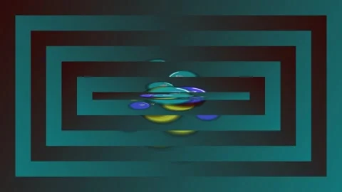 Abstract 3D Rendering of Colored Shapes. Stock-Footage 329927171