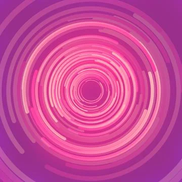 Abstract 3d rendering composition of pink colored circles. Geometric pattern Stock Illustration