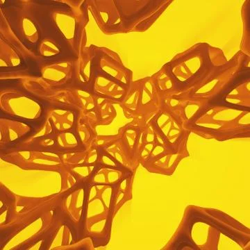 Abstract 3d rendering concept of high poly sphere with chaotic mesh grid Stock Illustration