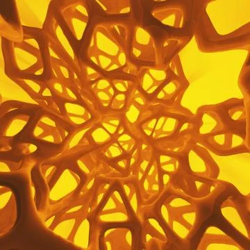 Abstract 3d rendering concept of high poly sphere with chaotic mesh grid Stock Illustration