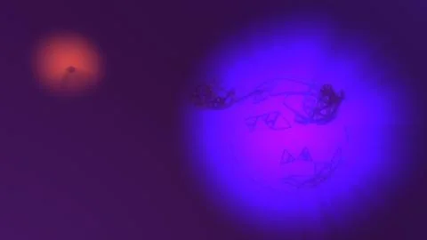 Abstract 3d rendering concept of high poly sphere with chaotic mesh grid 스톡 일러스트