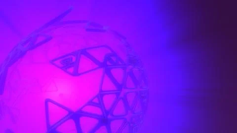 Abstract 3d rendering concept of high poly sphere with chaotic mesh grid Stock Illustration