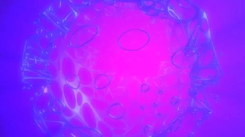 Abstract 3d rendering concept of high poly sphere with chaotic mesh grid Stock Illustration