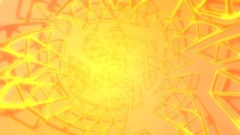 Abstract 3d rendering concept of high poly sphere with chaotic mesh grid Stock Illustration