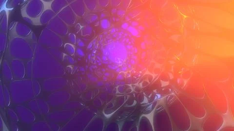 Abstract 3d rendering concept of high poly sphere with chaotic mesh grid Stock Illustration