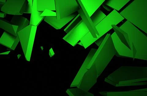 Abstract 3D Rendering of Cracked Surface. Illustrazione stock