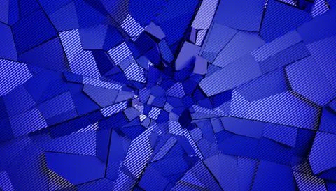 Abstract 3D Rendering of Cracked Surface Stock Illustration