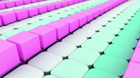 Abstract 3d rendering with cubes, animated background. Stock Footage 123477331