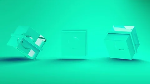 Abstract 3d rendering with cubes, animated background. Stock Footage 126215361