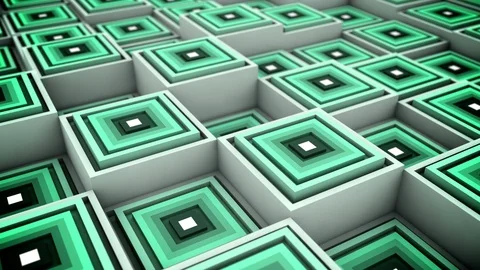 Abstract 3d rendering with cubes, animated background. Stock Footage 126222100