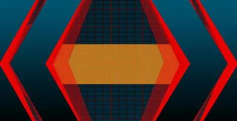 Abstract 3d rendering design concept. Illustrazione stock