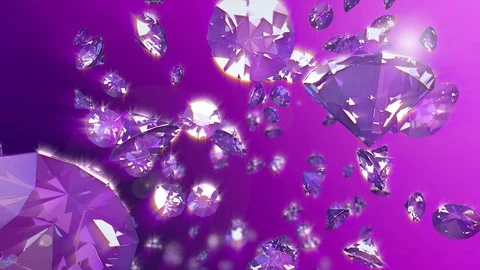 Abstract 3d rendering with diamonds, animated background. Stock Footage 123477438