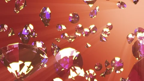 Abstract 3d rendering with diamonds, animated background. Stock Footage 123477680