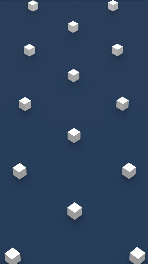 Abstract 3d rendering of divergent and convergent shape in isometric view. 스톡 동영상 330074788