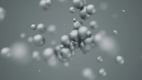 Abstract 3D Rendering of Flying Spheres. Stock Footage 83934173