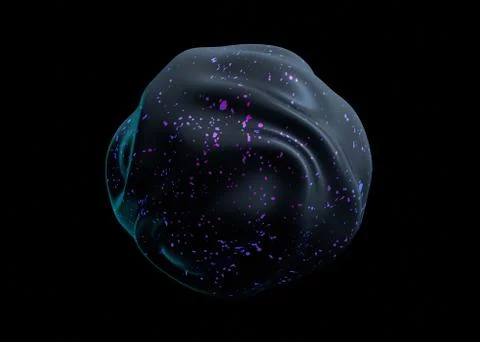 Abstract 3D Rendering of a Futuristic Shape Illustrazione stock