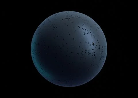 Abstract 3D Rendering of a Futuristic Sphere Stock Illustration