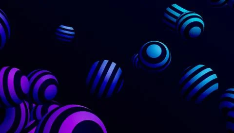 Abstract 3D Rendering of Geometric Shapes. Illustrazione stock