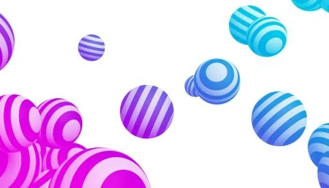 Abstract 3D Rendering of Geometric Shapes. Stock Illustration