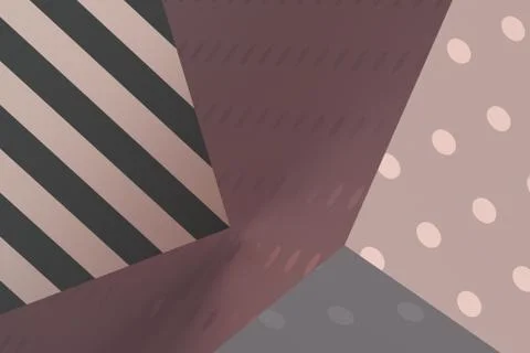 Abstract 3D Rendering of Geometric Shapes Illustrazione stock