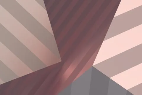 Abstract 3D Rendering of Geometric Shapes Stock Illustration