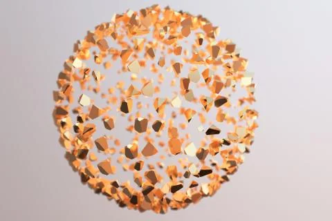 Abstract 3d rendering of geometric shapes. Computer generated minimalistic Stock Illustration