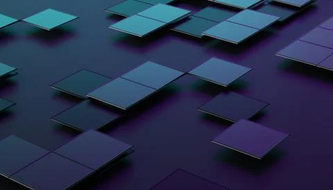 Abstract 3D Rendering of Geometric Surface Illustrazione stock