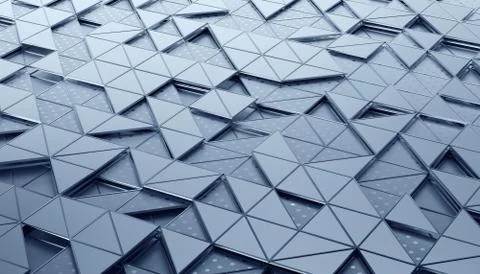 Abstract 3D Rendering of Geometric Surface Illustrazione stock