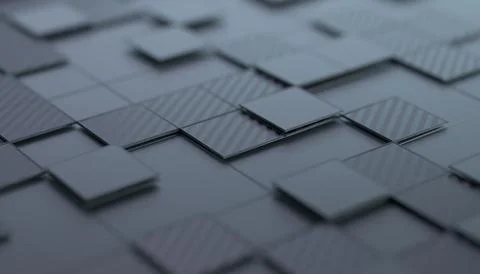 Abstract 3D Rendering of Geometric Surface Illustrazione stock