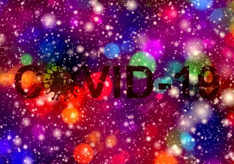 Abstract 3d rendering illustration of a Covid 19 coronavirus background Stock Illustration
