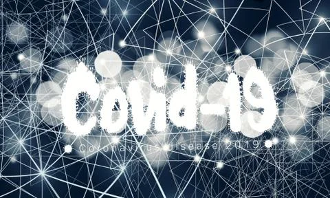 Abstract 3D Rendering illustration For Covid 19 Coronavirus disease Stock Illustration