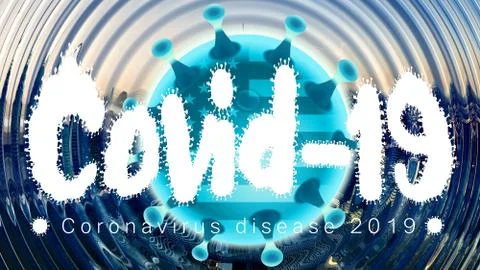 Abstract 3d rendering illustration of covid 19 disease outbreak in united sta Stock Illustration