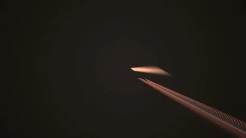 Abstract 3d rendering Light Strokes colorful animation 4K, Ultra HD resolution. Video stock 127572582