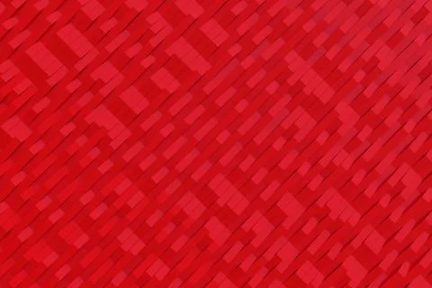 Abstract 3D rendering of matte plastic waves Stock Illustration