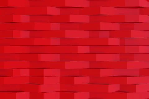Abstract 3D rendering of matte plastic waves Stock Illustration
