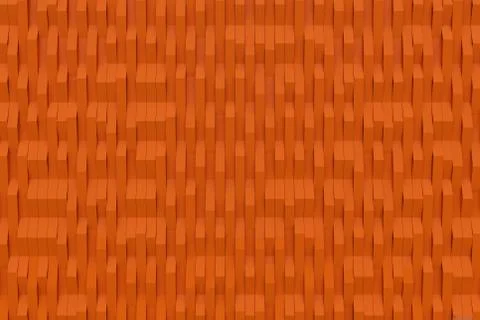 Abstract 3D rendering of matte plastic waves Stock Illustration