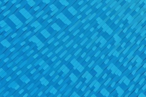Abstract 3D rendering of matte plastic waves Stock Illustration