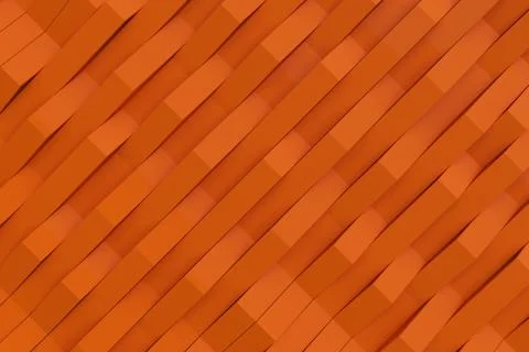 Abstract 3D rendering of matte plastic waves Stock Illustration