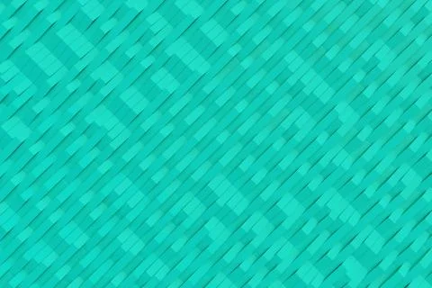 Abstract 3D rendering of matte plastic waves Stock Illustration
