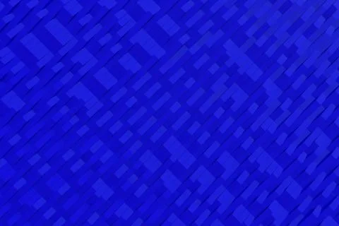 Abstract 3D rendering of matte plastic waves Stock Illustration