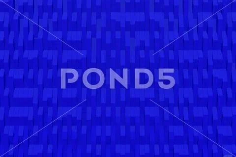 Abstract 3D rendering of matte plastic waves Stock Illustration
