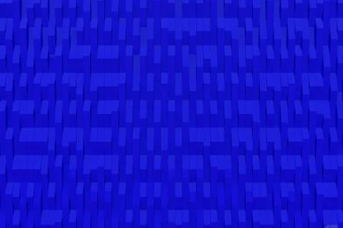 Abstract 3D rendering of matte plastic waves Stock Illustration