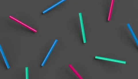 Abstract 3D Rendering. Modern Background. Illustrazione stock