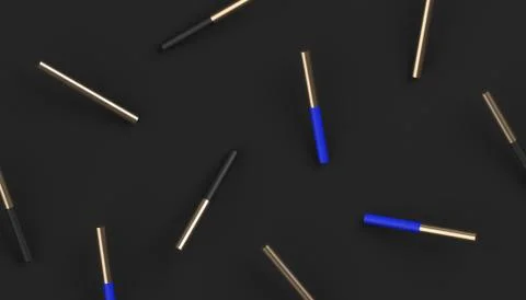 Abstract 3D Rendering. Modern Background. Illustrazione stock