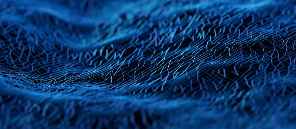 Abstract 3D Rendering of Modern Background Stock Illustration