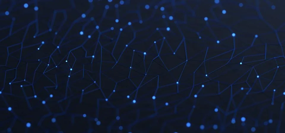 Abstract 3D Rendering of Modern Background Stock Illustration