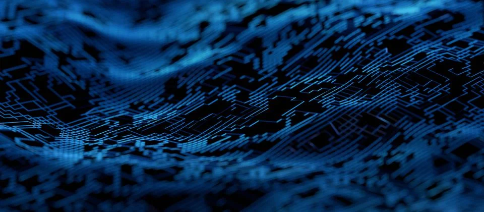 Abstract 3D Rendering of Modern Background Illustrazione stock