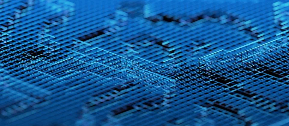 Abstract 3D Rendering of Modern Background Stock-Illustration