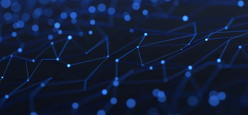 Abstract 3D Rendering of Modern Background Stock Illustration